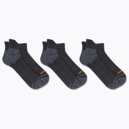 Unisex-Adult Recycled Everyday Half Cushion Low Cut Tab Socks - 3 Pairs - Breathable Hiking