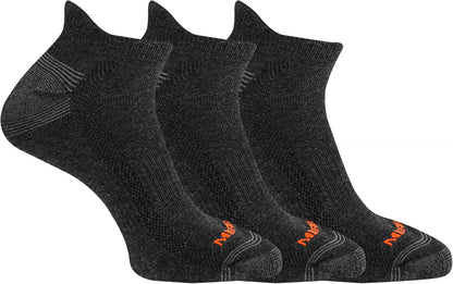 Unisex-Adult Recycled Everyday Half Cushion Low Cut Tab Socks - 3 Pairs - Breathable Hiking